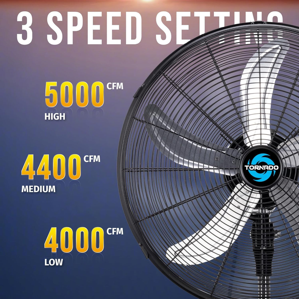 20 Inch High Velocity Oscillating Pedestal Fan P65336