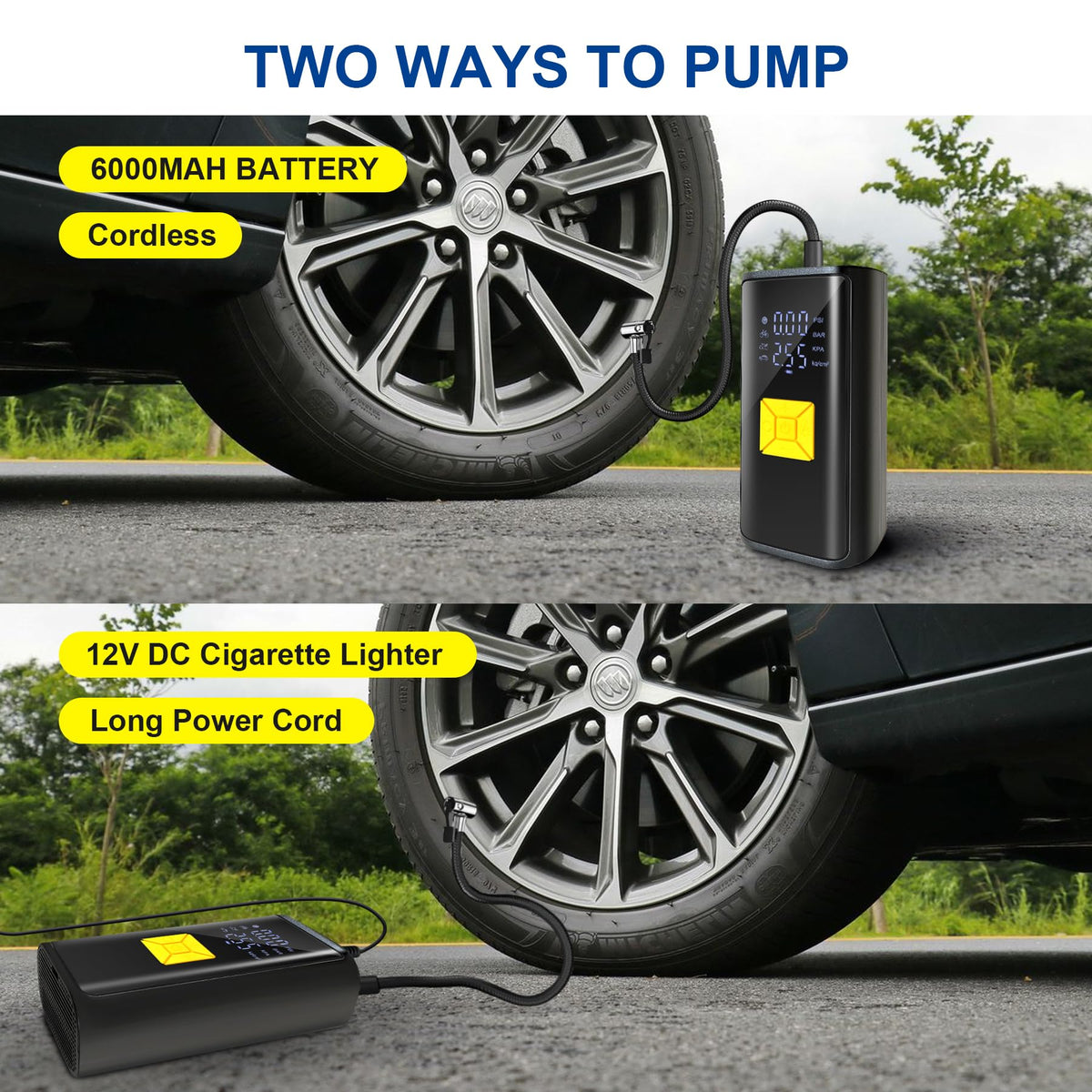 Portable Air Compressor 150 PSI Digital Tire Inflator X545