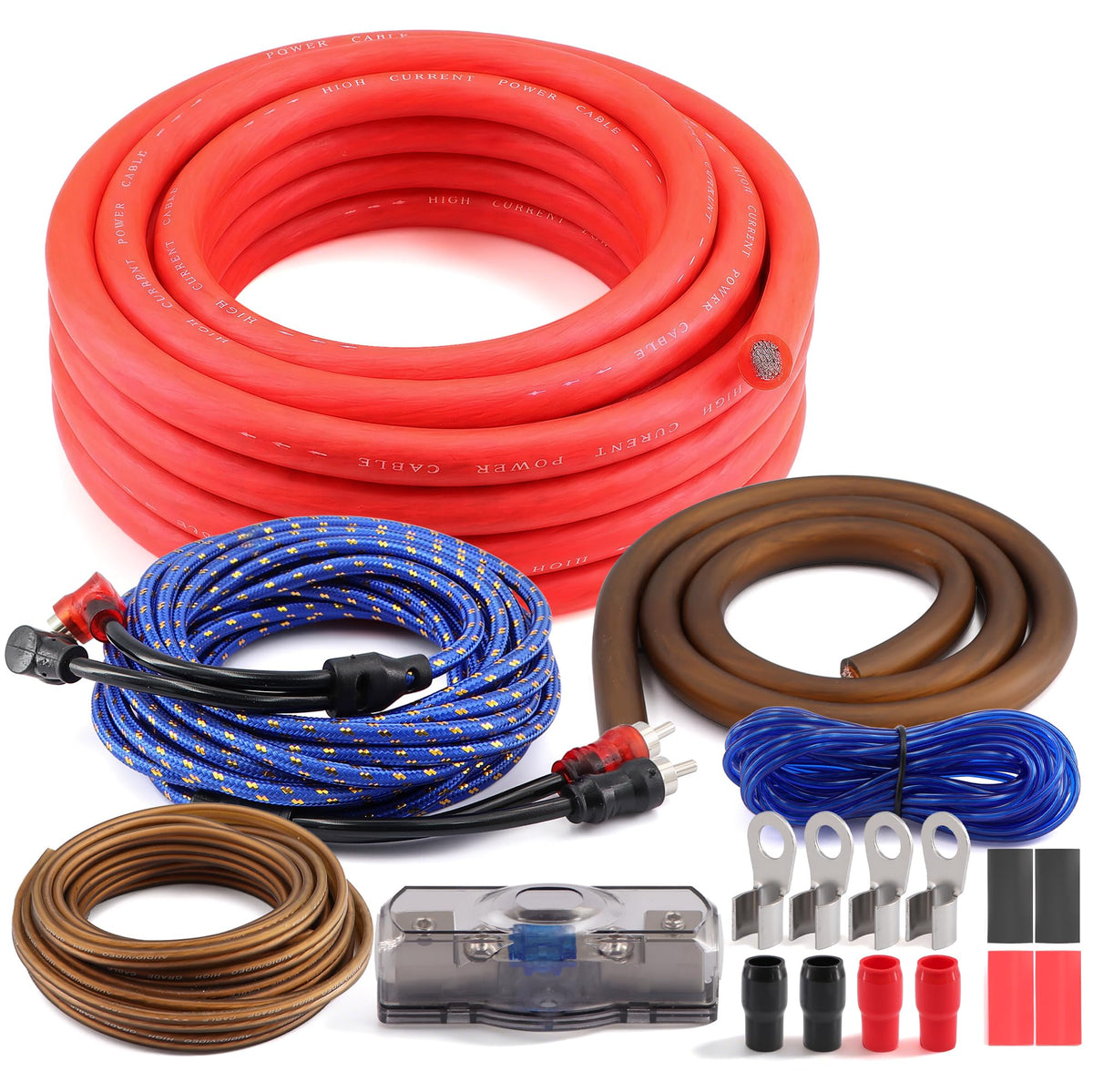 0 Gauge CCA Amplifier Wiring Kit K3077
