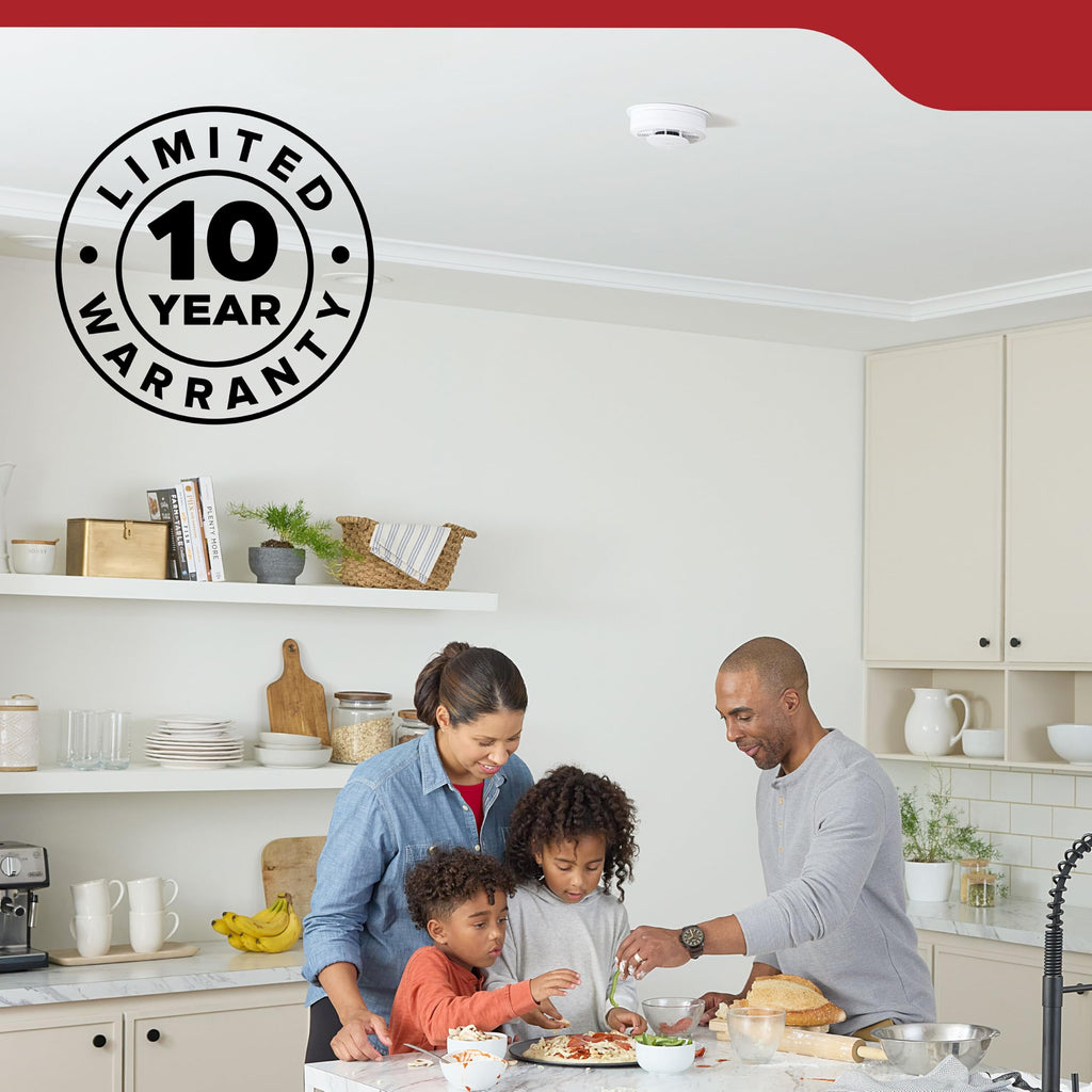 Smoke Detector, Hardwired with AA Battery Backup, 3 Pack P173