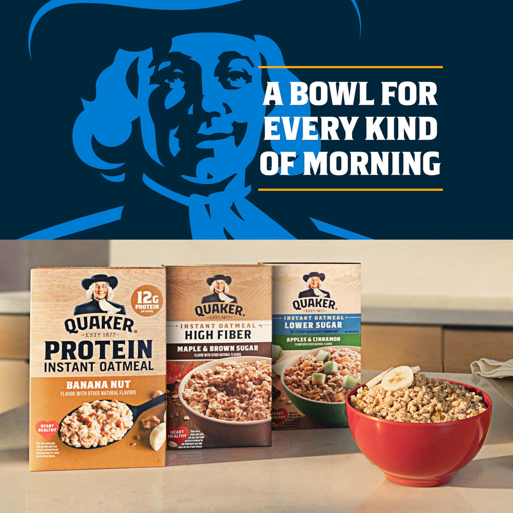 Organic Maple & Brown Sugar Instant Oatmeal, 8 Packets (6 Boxes) O3436