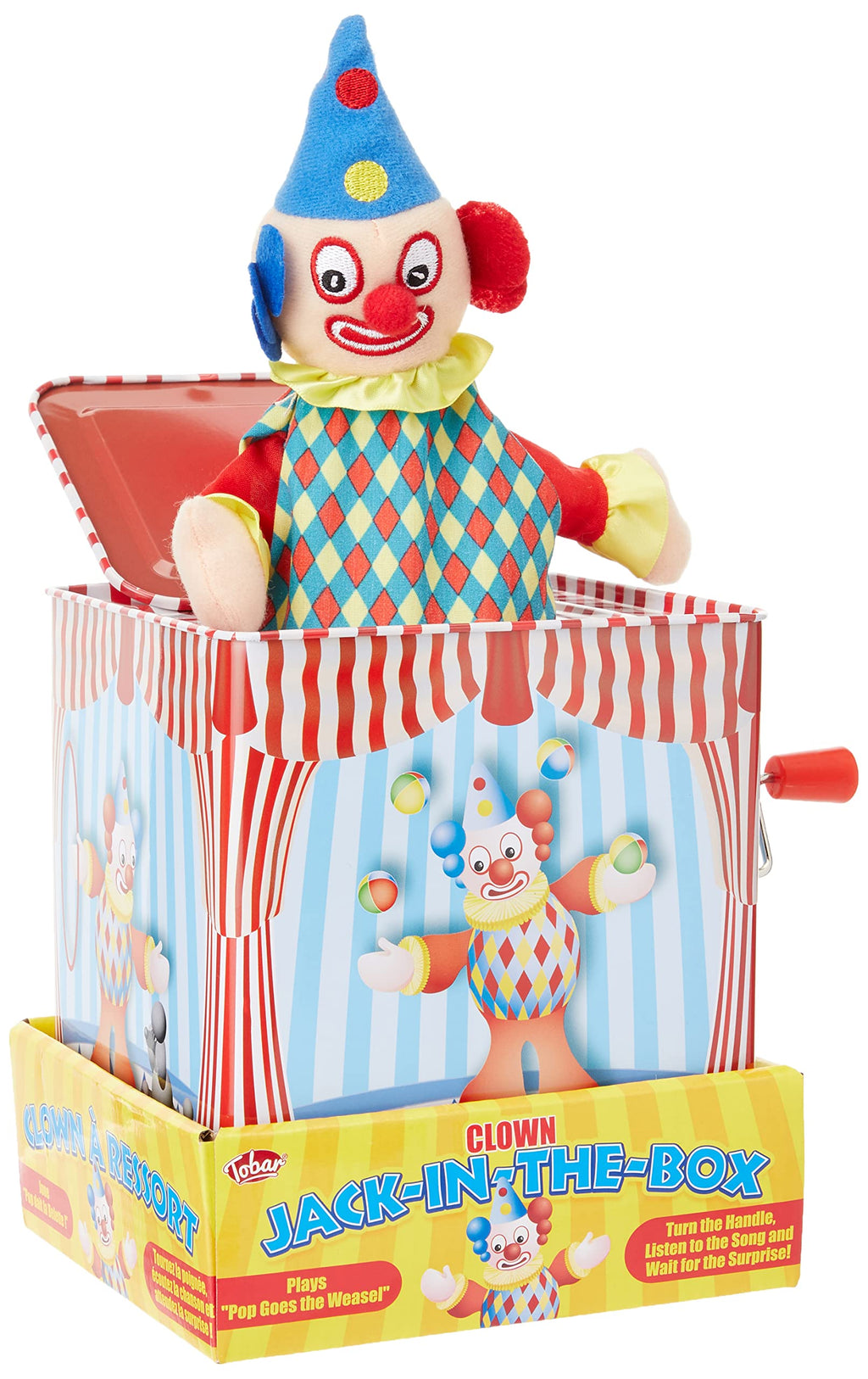 Clown Jack in The Box Tin Toy O76101
