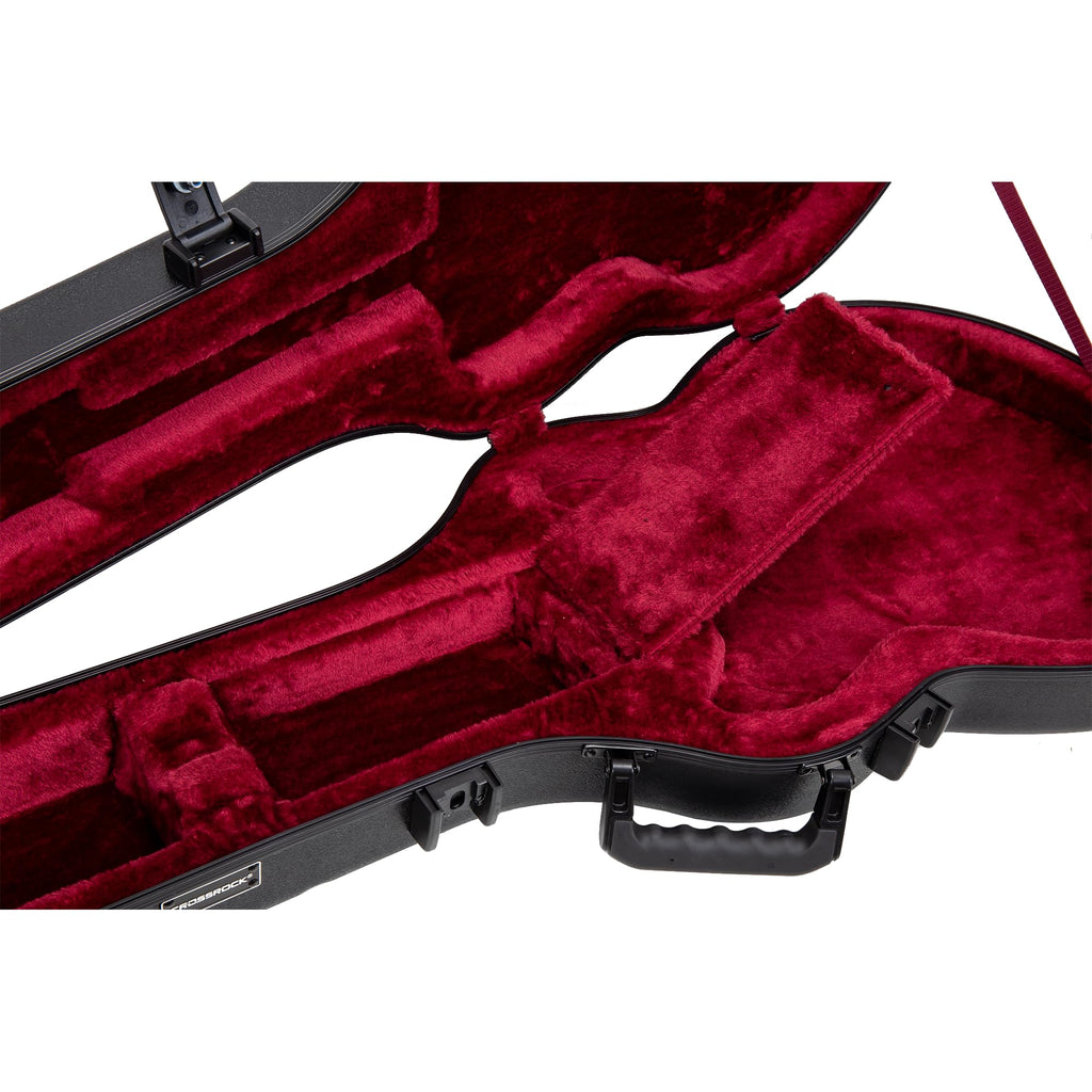 Black Semi-Hollow Electric Guitar Flight Case with Lock Y364