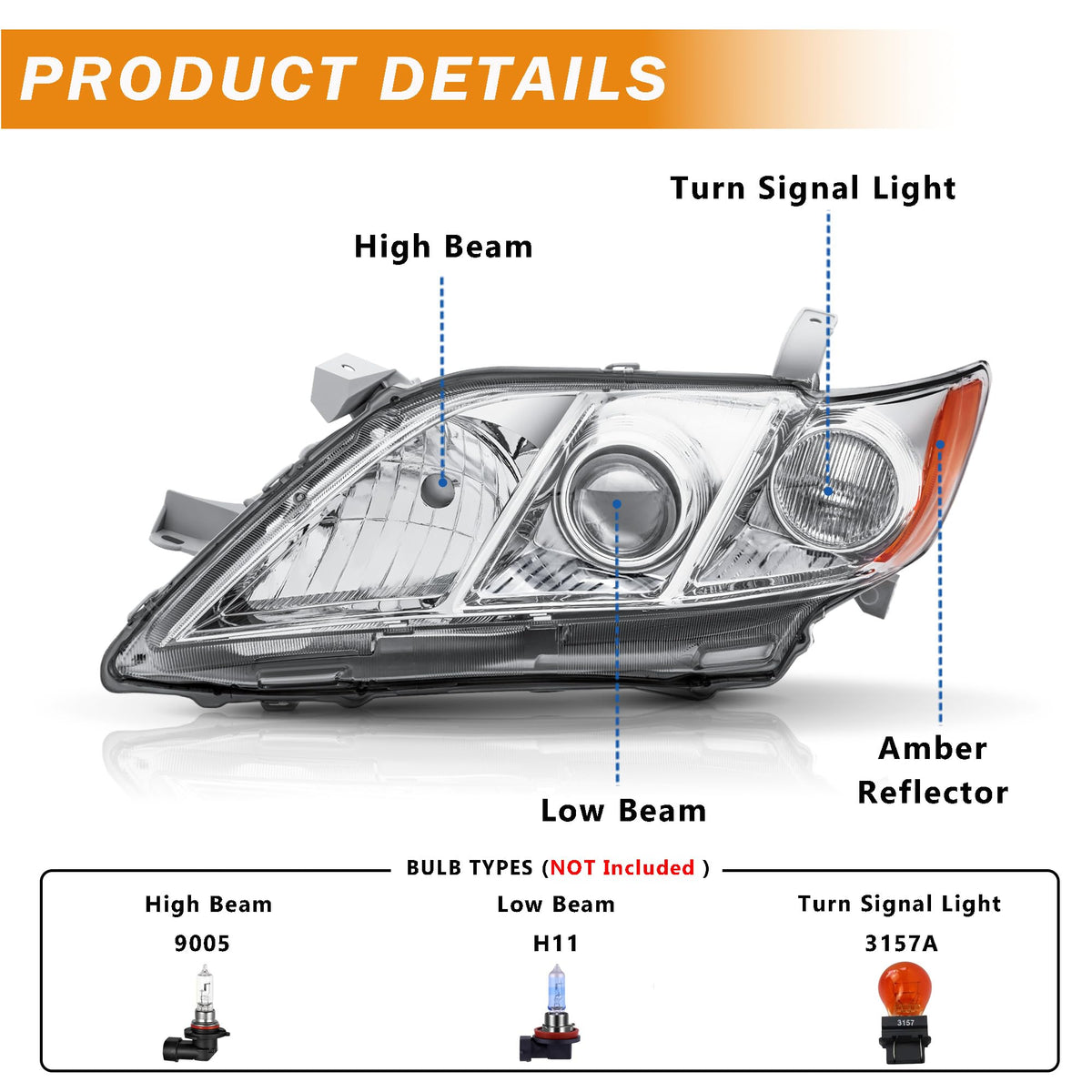 Headlight Assembly for Toyota Camry G23820