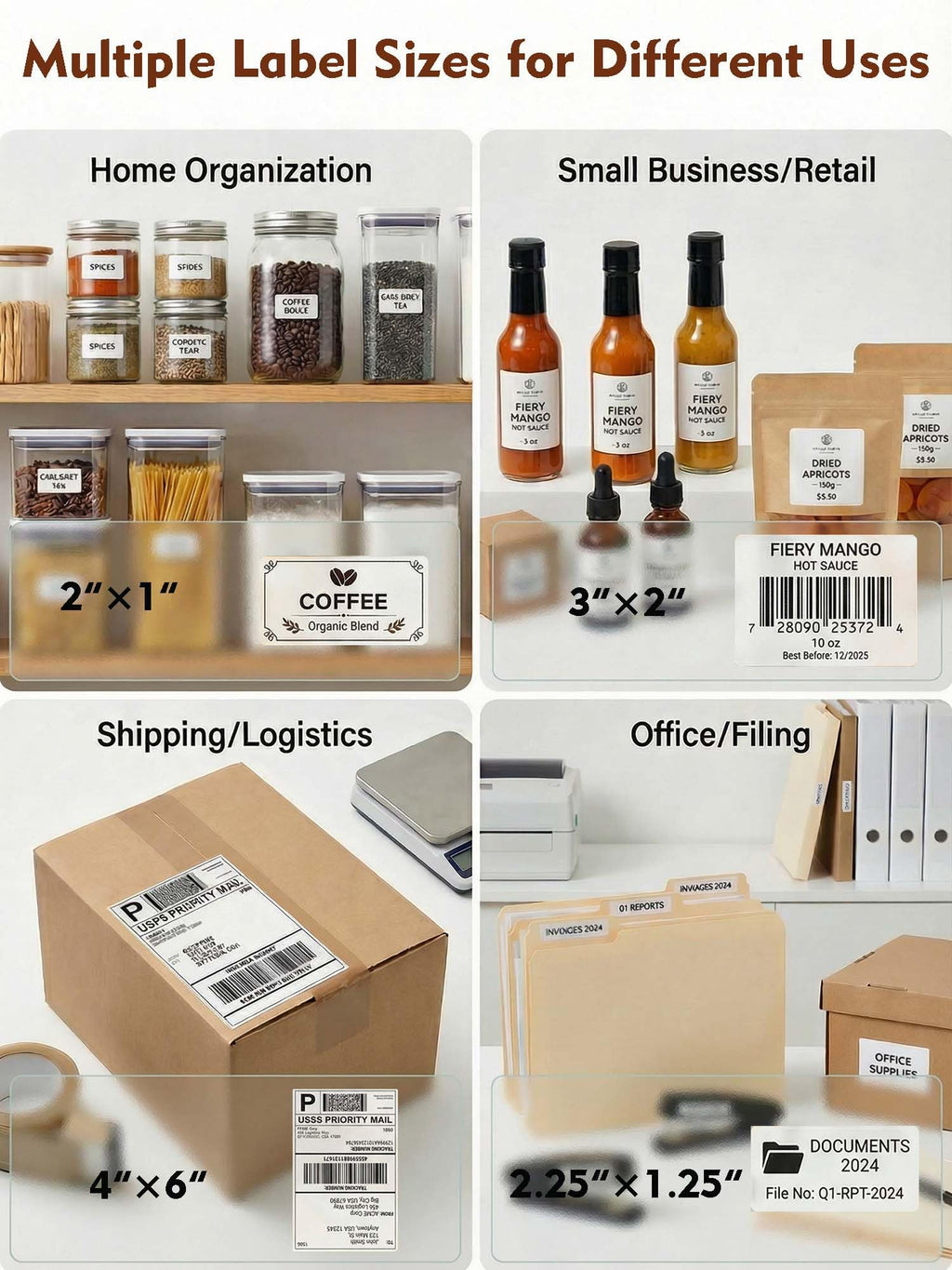 Bluetooth Thermal Shipping Label Printer 4x6 Black V646