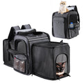 Double Side Expandable Cat Backpack Carrier with Breathable Mesh O8957