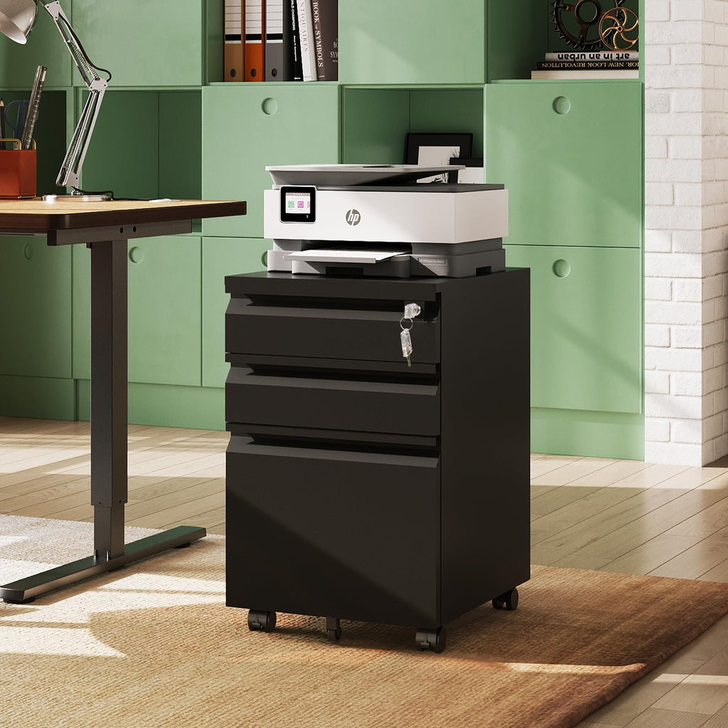 3 Drawer Mobile File Cabinet with Lock Q304497