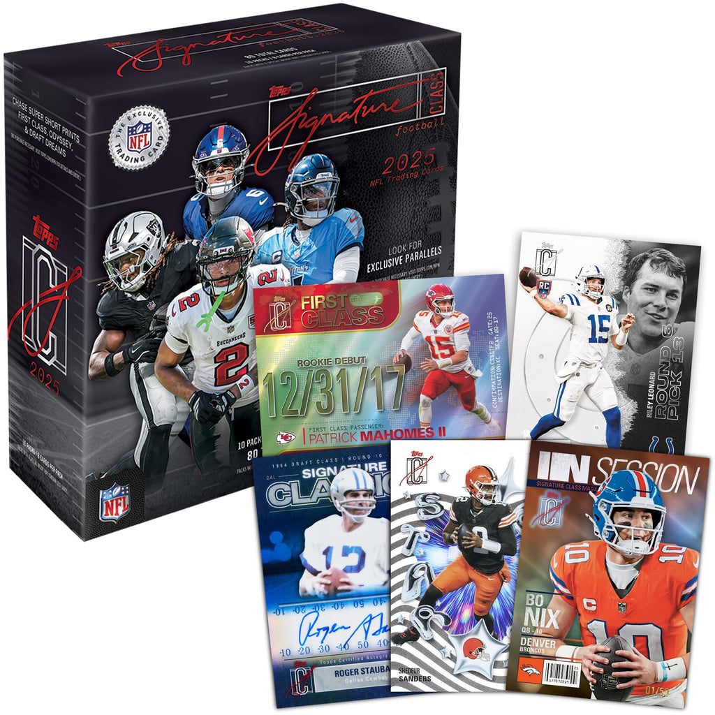 2025 NFL Signature Class Football Mega Box T498