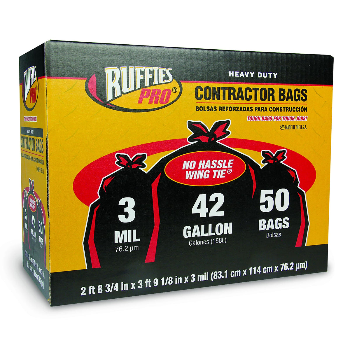 42-Gallon Heavy Duty Contractor Clean Up Bags K8536