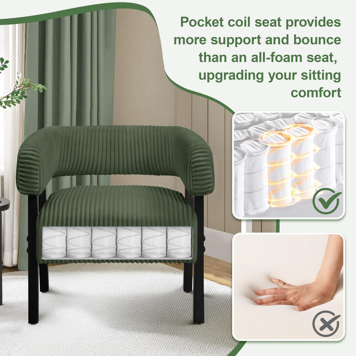 Accent Living Room Chair Set of 2 R4404