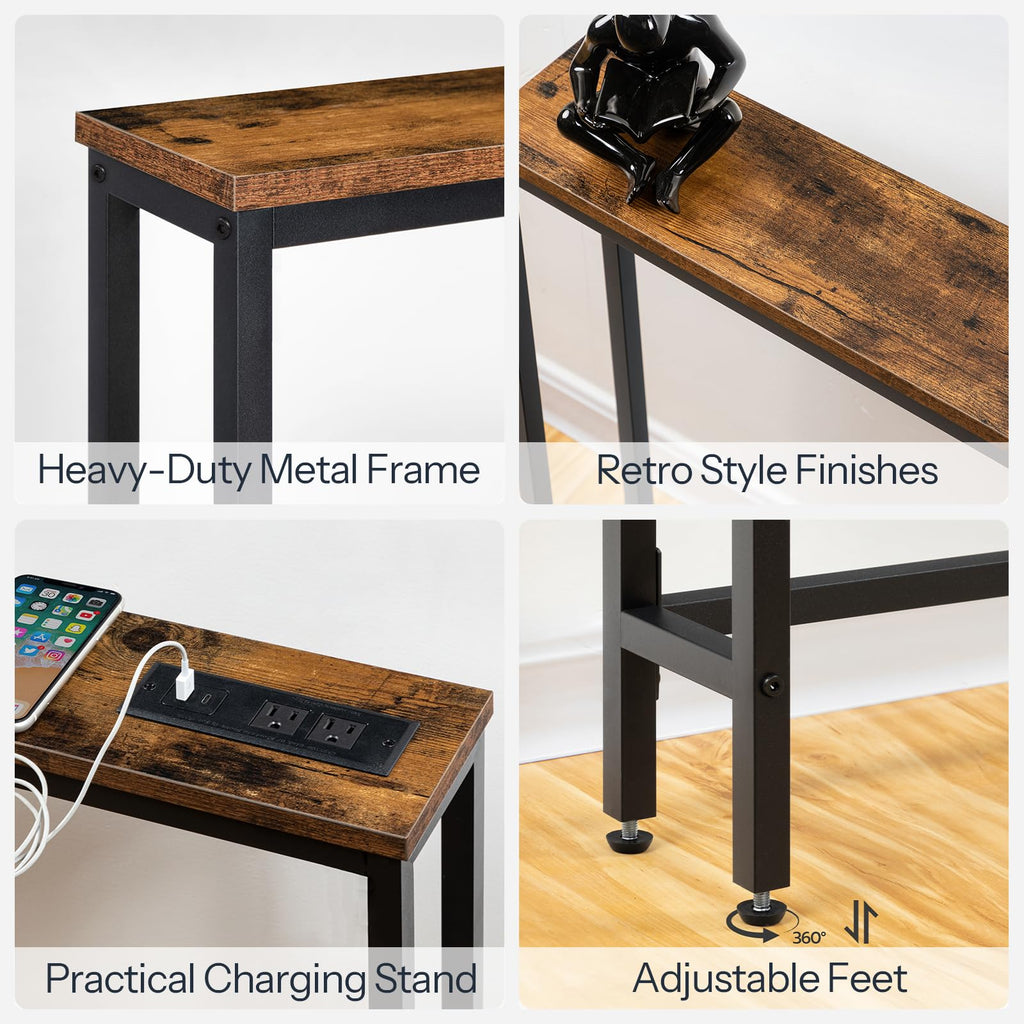 47.2" Narrow Console Table with Power Outlet B122