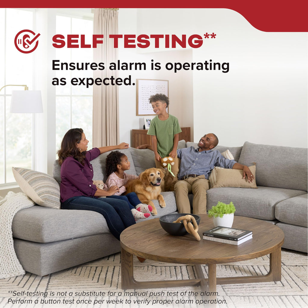 Smoke Detector, Hardwired with AA Battery Backup, 3 Pack P173