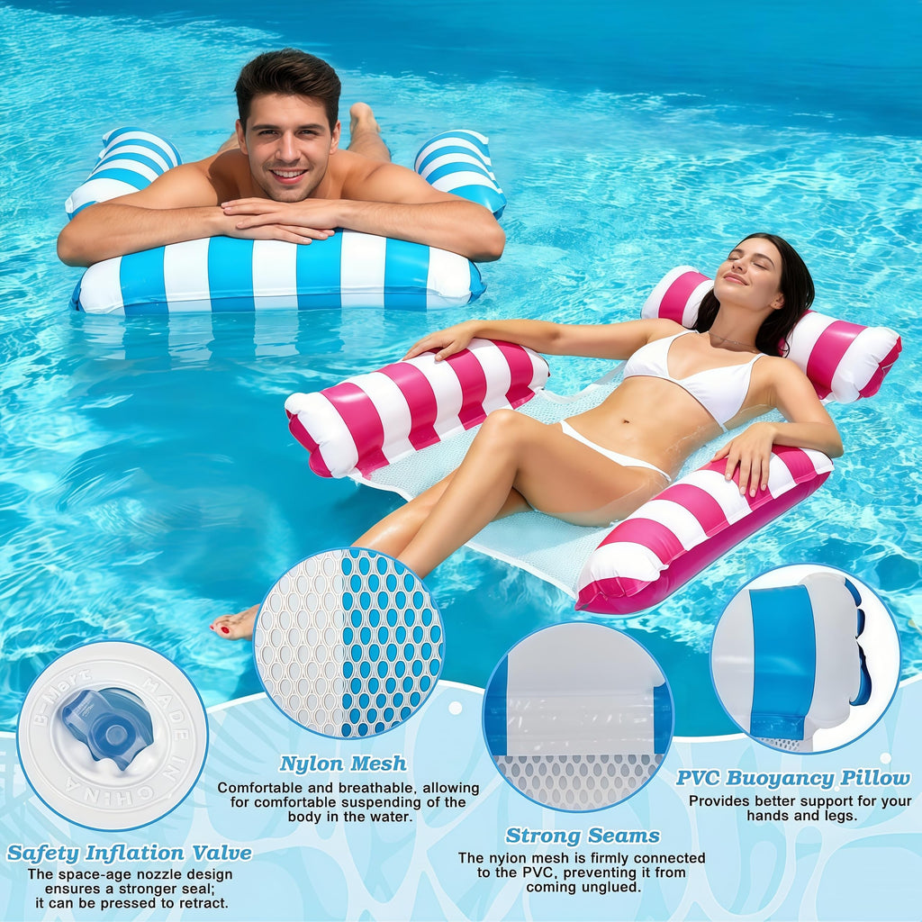 4 Pack Inflatable Pool Float Chair Y12778