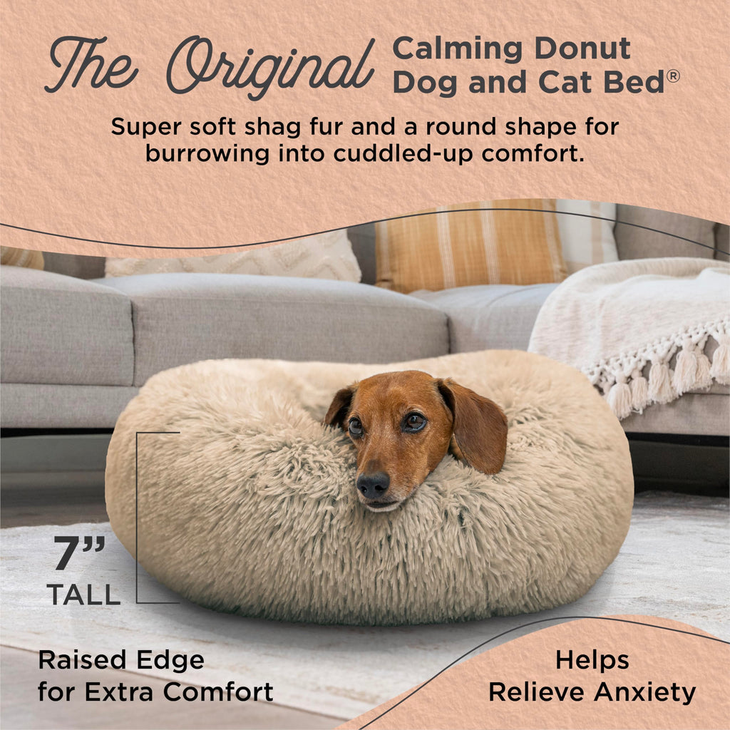 Small Taupe Dog Bed S603