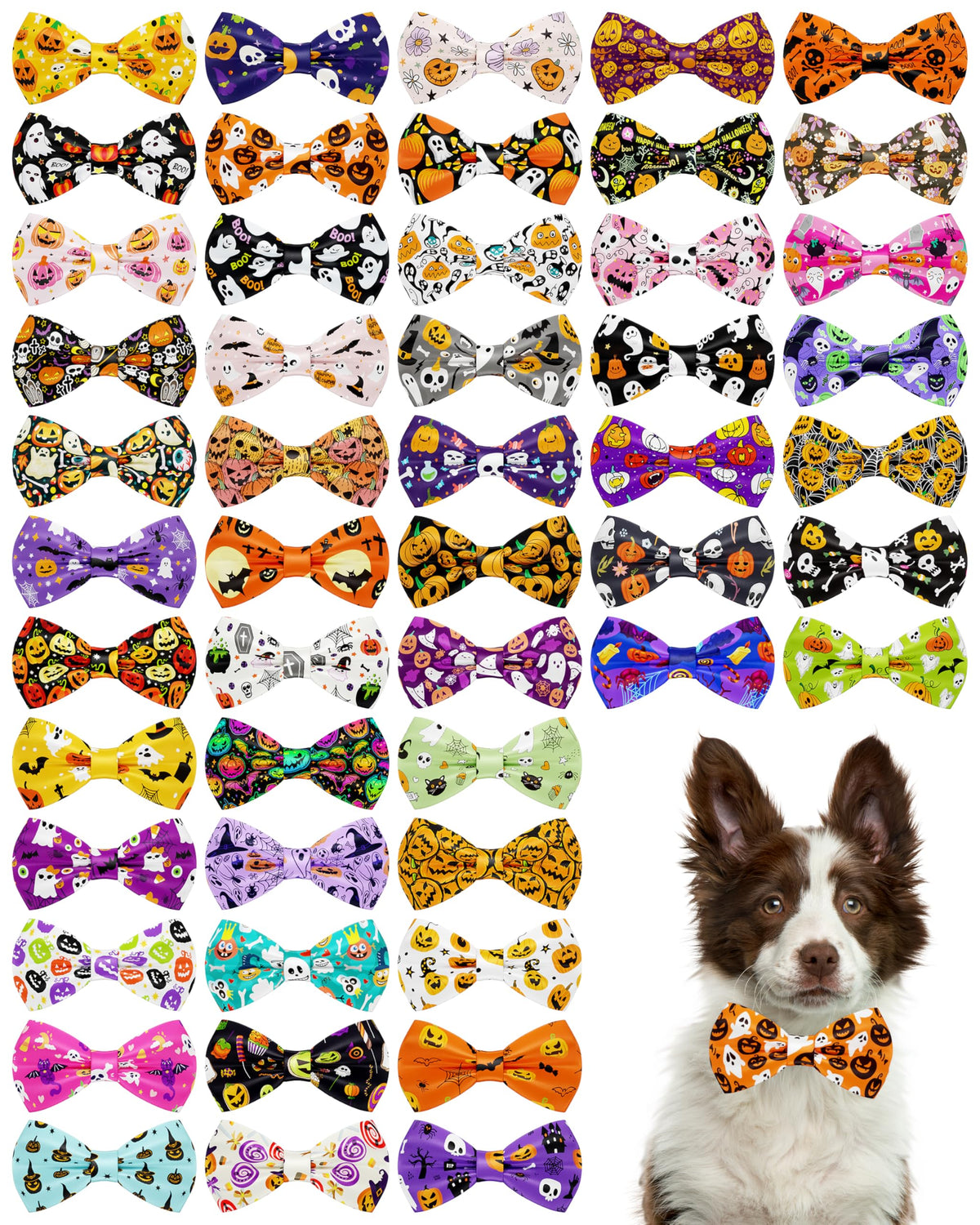 50 Pack Dog Bowties S7727