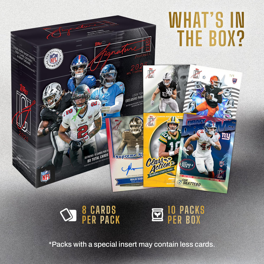 2025 NFL Signature Class Football Mega Box T498