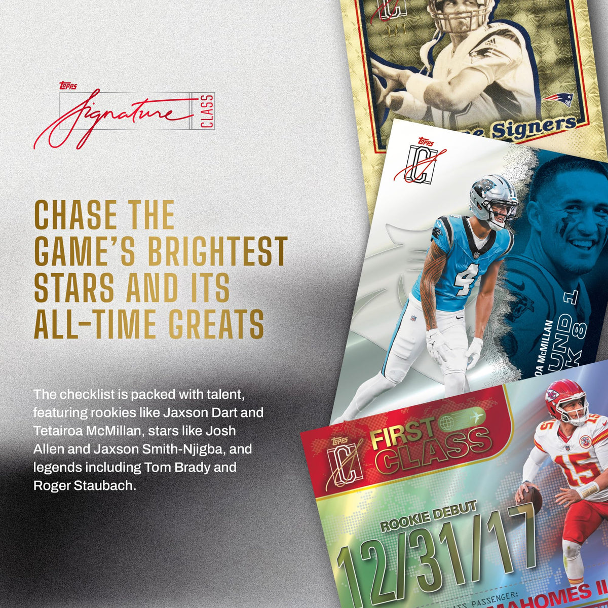 2025 NFL Signature Class Football Mega Box T498
